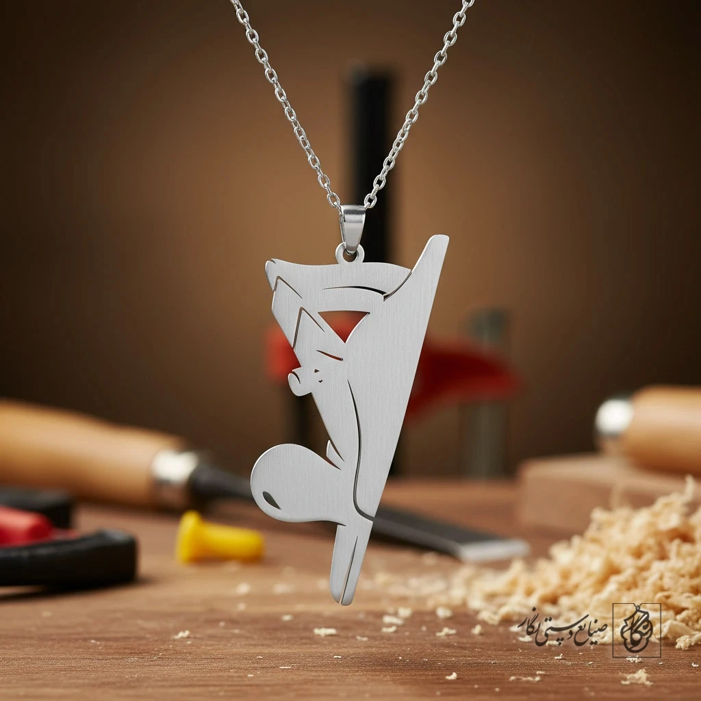 گردنبند نماد مغار نجاری کد 9830