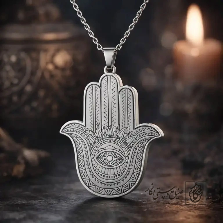 گردنبند دست و چشم (همسا) کد 60173