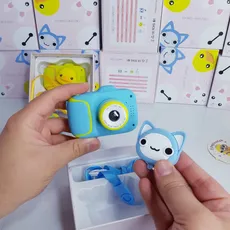 دوربین کودک x11 کیفیت فول HD( طرح گربه رنگ آبی ) - Children' s camera