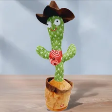 اسباب بازی عروسک کاکتوس موزیکال و سخنگو _ شارژی (طرح دار مدل 1) - ✔کیفیت درجه یک Talking Cactus Doll