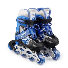 اسکیت کفشی این لاین اسکیت LINE SKATE سایز 31تا  _34رنگ آبی
