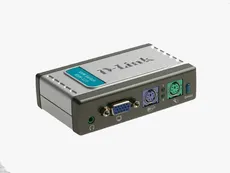 سوییچ 2 پورت KVM همراه با پشتیبانی از صدای دی-لینک مدل KVM-121 - D-Link KVM-121 2-Port KVM Switch with Audio Support