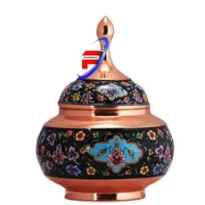 قندان مس و پرداز ( اثر استاد کریمی )