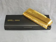 سازدهنی کروماتیک مدل:  سی ایکس 12 گلد شرکت هوهنر - harmonica cx-12 gold