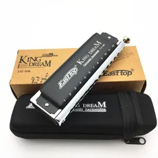 سازدهنی کروماتیک ایستاپ مدل : KING DREAM  - harmonica chromatic easttop king dream 