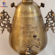 سرویس سماور زغالی 6 لیتر برنجی