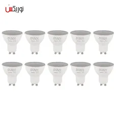 لامپ هالوژن 6 وات ای دی سی مدل GU10 بسته 10 عددی
