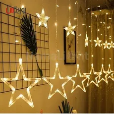 ریسه ال ای دی روی پرده ای مدل ستاره 220V
