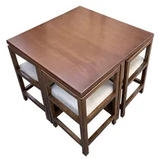  میز و صندلی ناهار خوری کمجا راش مدل 014 - 