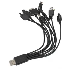 کابل شارژر USB چند منظوره یک به ده - One to ten multifunction USB charger cable
