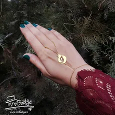 دستبند زنانه یا تمیمه انار اسلیمی - Arabic Pomegranate Bracelet