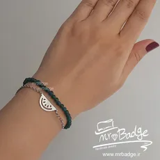 دستبند مهره ای زنانه هندوانه - 