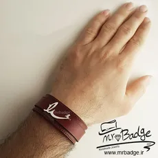 دستبند چرمی مردانه خدا - God Leather Bracelet
