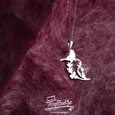 گردنبند زنانه پرنده روی شاخه 