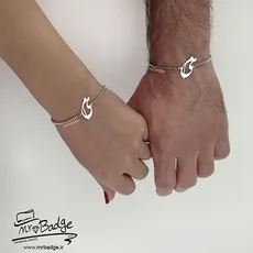 ست زوجی دستبند زنجیری با حروف م ی - A Pair Of Bracelets