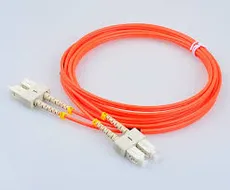 پچ کورد فیبر نوری نگزنس مالتی مود داپلکس دومتری SC-SC - Nexans fiber patch cord SC-SC  MM duplex 2m