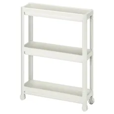 ترولی سه طبقه IKEA مدل VESKEN رنگ سفید - 