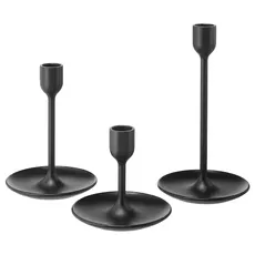 شمعدان IKEA مدل FULLTALIG رنگ مشکی