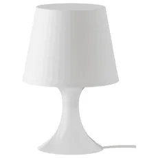 آباژور رومیزی IKEA مدل LAMPAN رنگ سفید - 