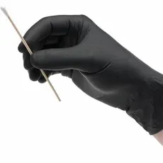 دستکش نیتریل پزشکی مشکی سایز لارج  - nitrile rxamination gloves