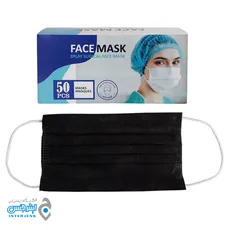 ماسک سه لایه صورت مشکی ( 50 عددی) - face mask