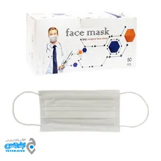 ماسک سه لایه کودک تمام پرس سفید رنگ - face mask