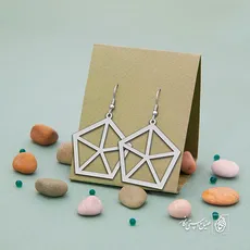 گوشواره طرح هندسی کد 1389