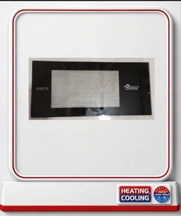 شیشه بخاری ایرانشرق ابعاد 37.5x 17 هلال خم