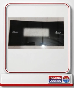 شیشه بخاری ایرانشرق ابعاد 59.5x16.5 خم هلال