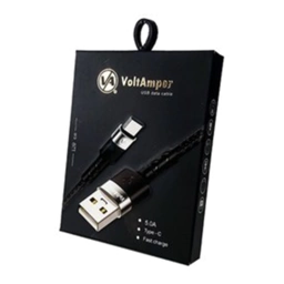 کابل فست شارژ VoltAmper (ولت آمپر) 120 سانتی متری Type C (دارای پک) 