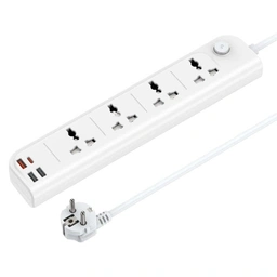 چند راهی برق 4 خانه USB دار Yesido یسیدو MC18 کابل 2 متری
