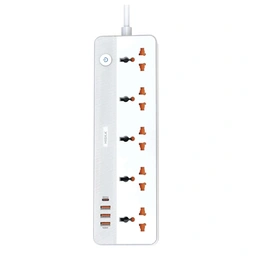 چندراهی برق USB دار HISKA CH5517 هیسکا