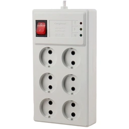 محافظ برق صوتی تصویری 6 خانه اورجینال کابل 3 متری