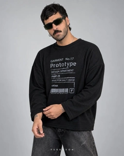 بافت لانگ اسلیو Prototype مشکی پک 3 عددی