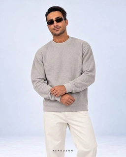 بافت knit2587 طوسی سایز XL/2XL پک 3 عددی