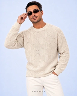 بافت knit2605 کرم پک 4 عددی