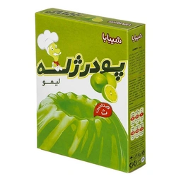 پودر ژله  پاکت 100 گرم لیمو  شیبابا