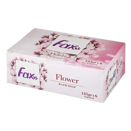 صابون گل 125 گ 6 عددی فاکس