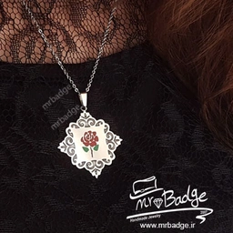 گردنبند زنانه گل رز