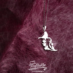 گردنبند زنانه پرنده روی شاخه 
