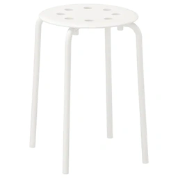 چهارپایه IKEA مدل MARIUS رنگ سفید