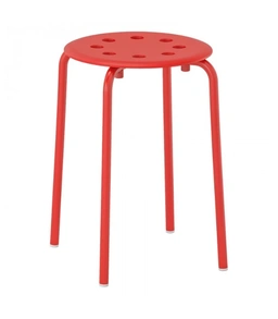 چهارپایه IKEA مدل MARIUS رنگ قرمز
