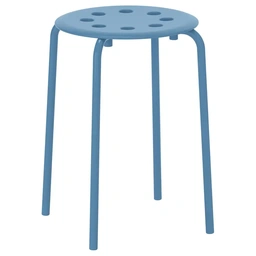 چهارپایه IKEA مدل MARIUS رنگ آبی