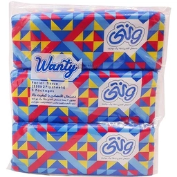 دستمال کاغذی 250برگ دو لایه سه عددی ونتی