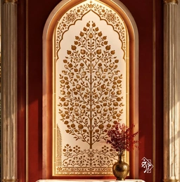 شابلون فرش انار مدل طاقی کد 1355