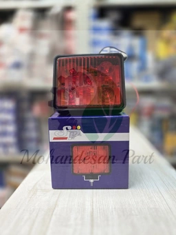 چراغ چهارگوش يک رو قرمز چشمک زن 407 9LED