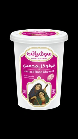 قوتو گل محمدی لیوانی 