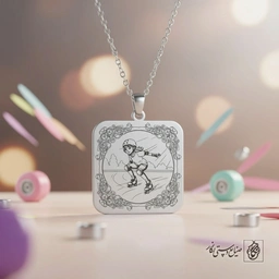 گردنبند دختر اسکیت‌باز کد 60052