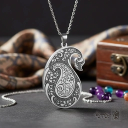 گردنبند بته‌جقه (اسلیمی) کد 60165