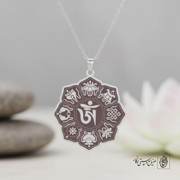 گردنبند چرخ دارما (نماد بودیسم) کد 60182